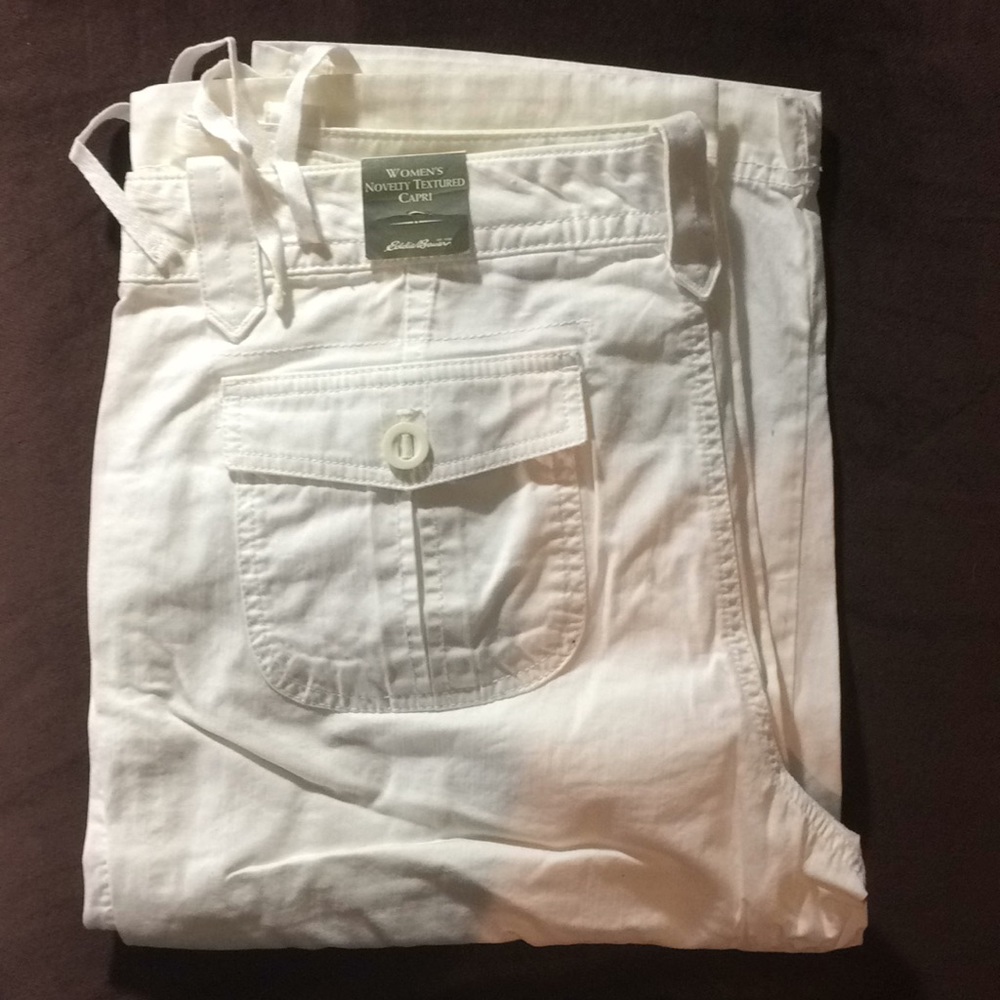 Eddie Bauer Capri Pants - White
